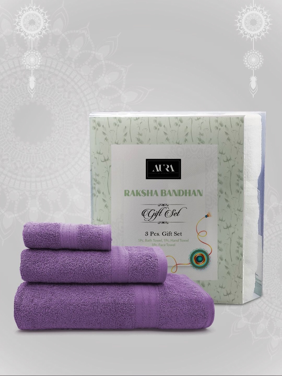 

Aura Purple 3 Pieces Raksha Bandhan Home Gift Set