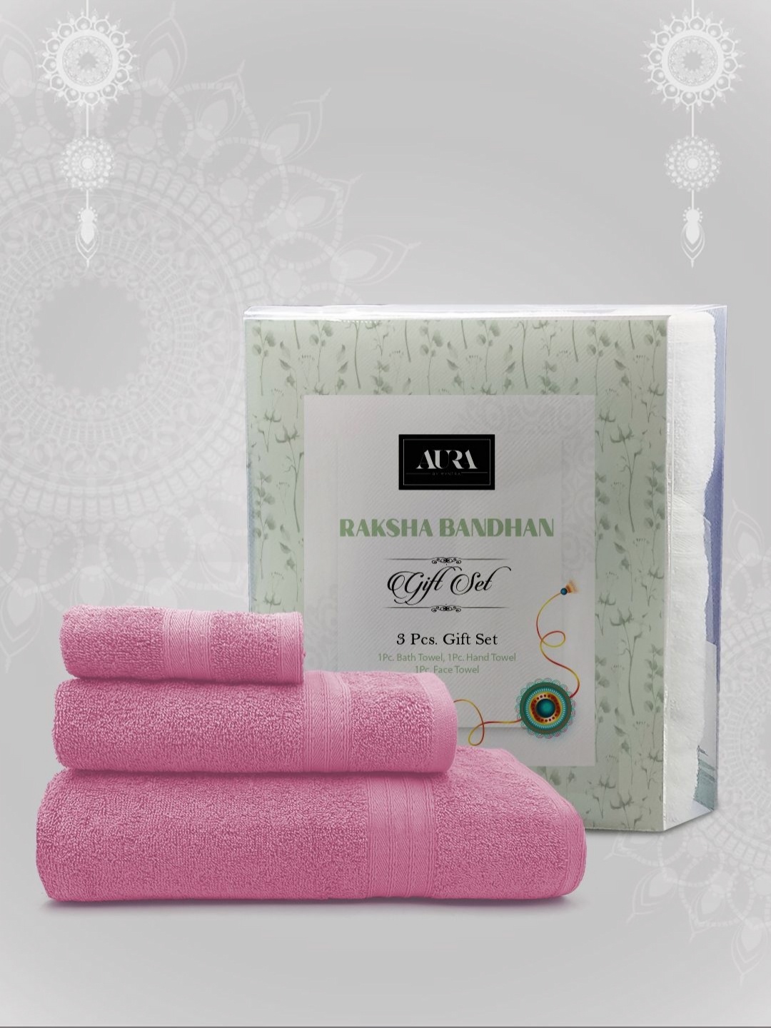 

Aura Pink 3 Pieces Raksha Bandhan Home Gift Set