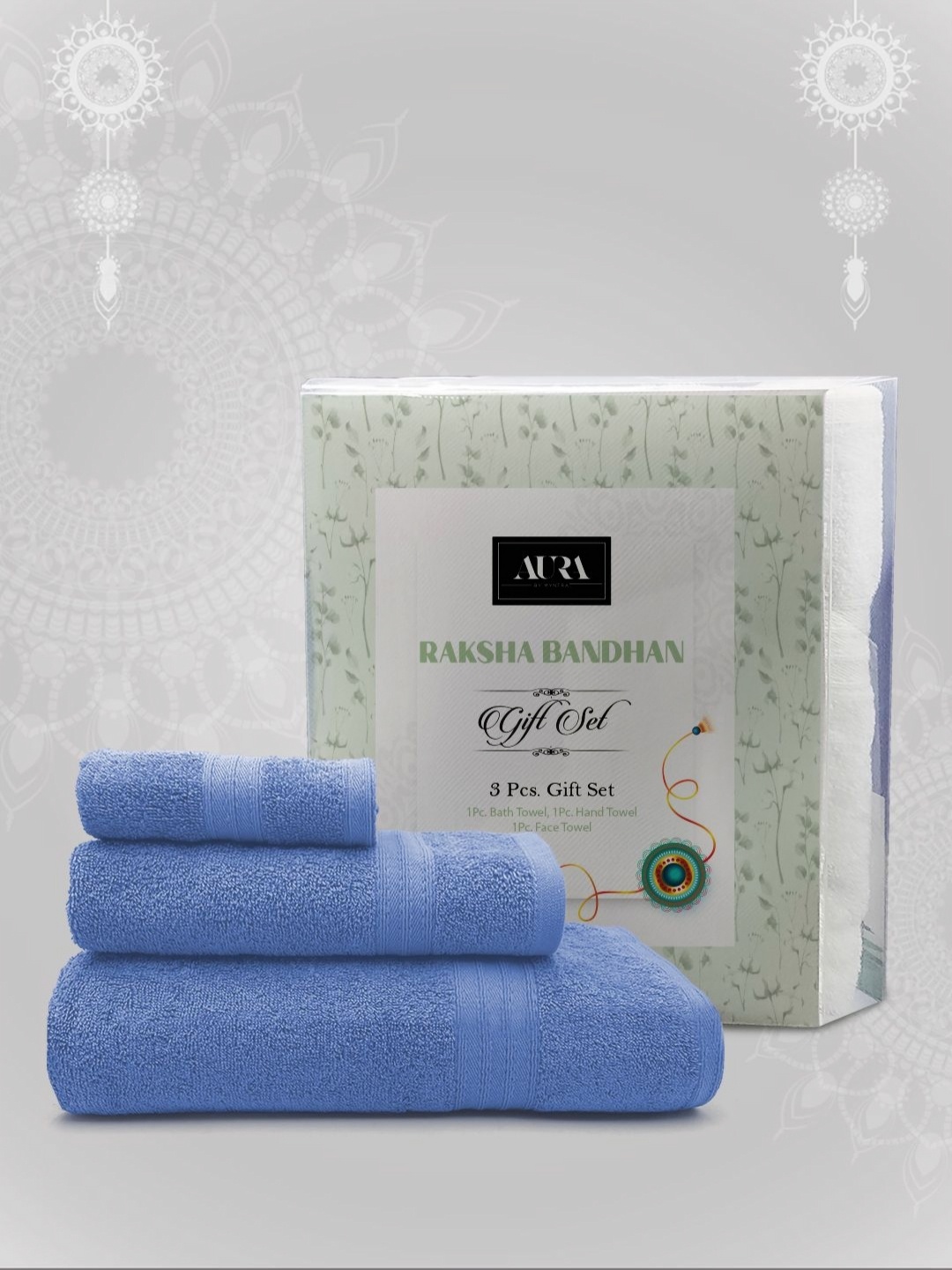 

Aura Blue 3 Pieces Raksha Bandhan Home Gift Set
