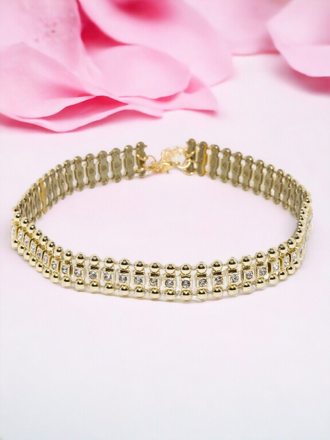 

fabula Gold-Plated Crystal Choker Necklace