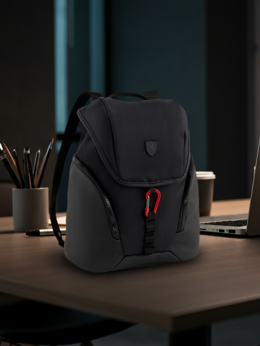 

PUMA Motorsport Women Solid Backpack, Black