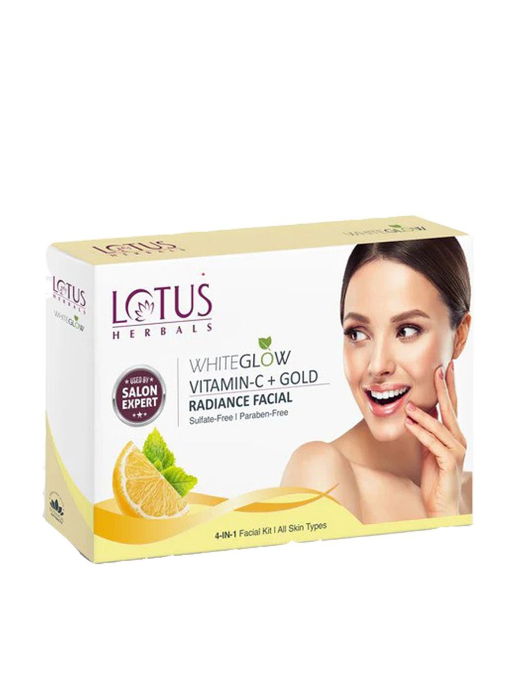 

Lotus Herbals WhiteGlow Vitamin C + Gold Radiance 4 in 1 Facial Kit - 228 g, Yellow