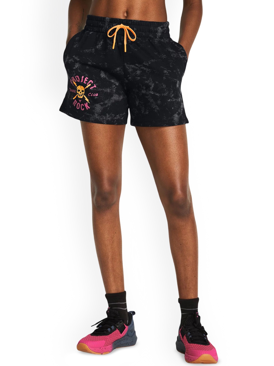 

UNDER ARMOUR Project Rock Underground Terry Shorts, Black