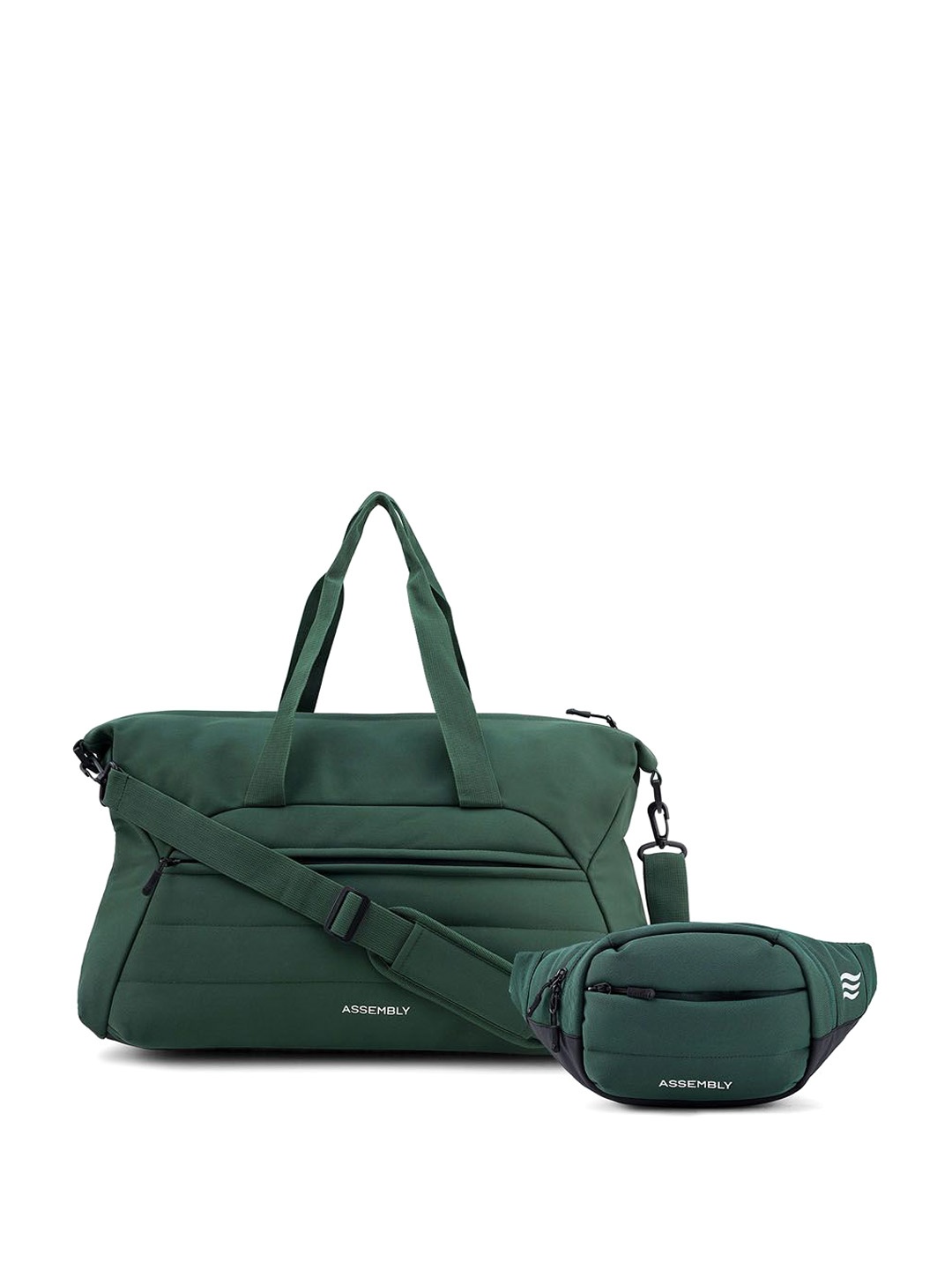 

Assembly Medium Foldable Casual Duffel Bag 45 L With Crossbody Bag, Green