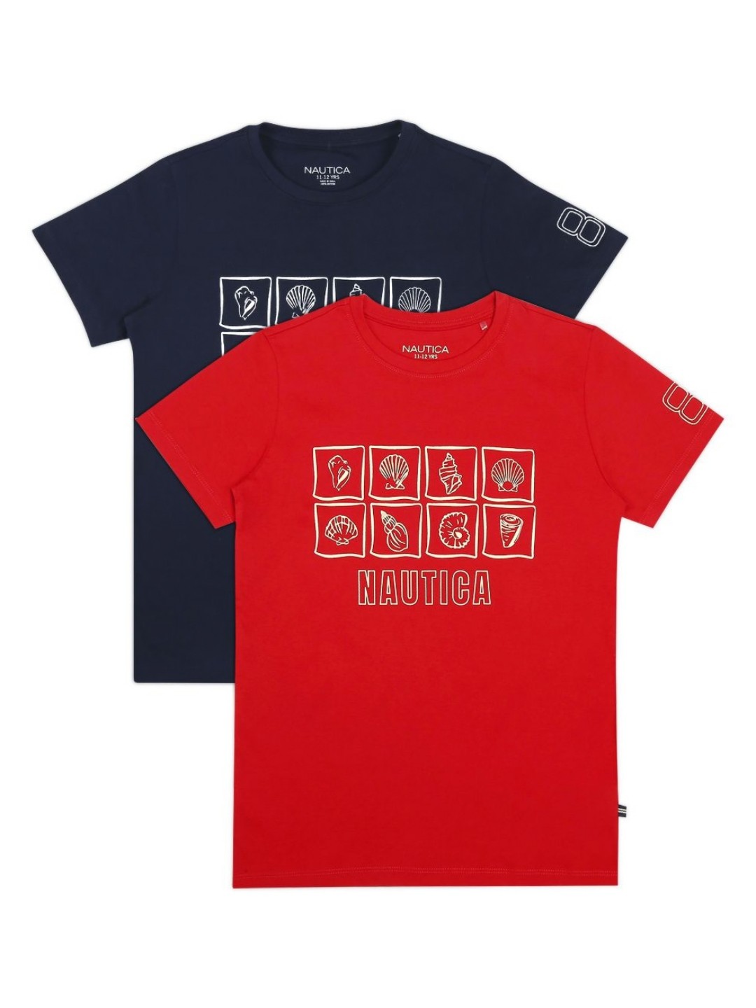

Nautica Boys Typography 2 Printed T-shirt, Navy blue