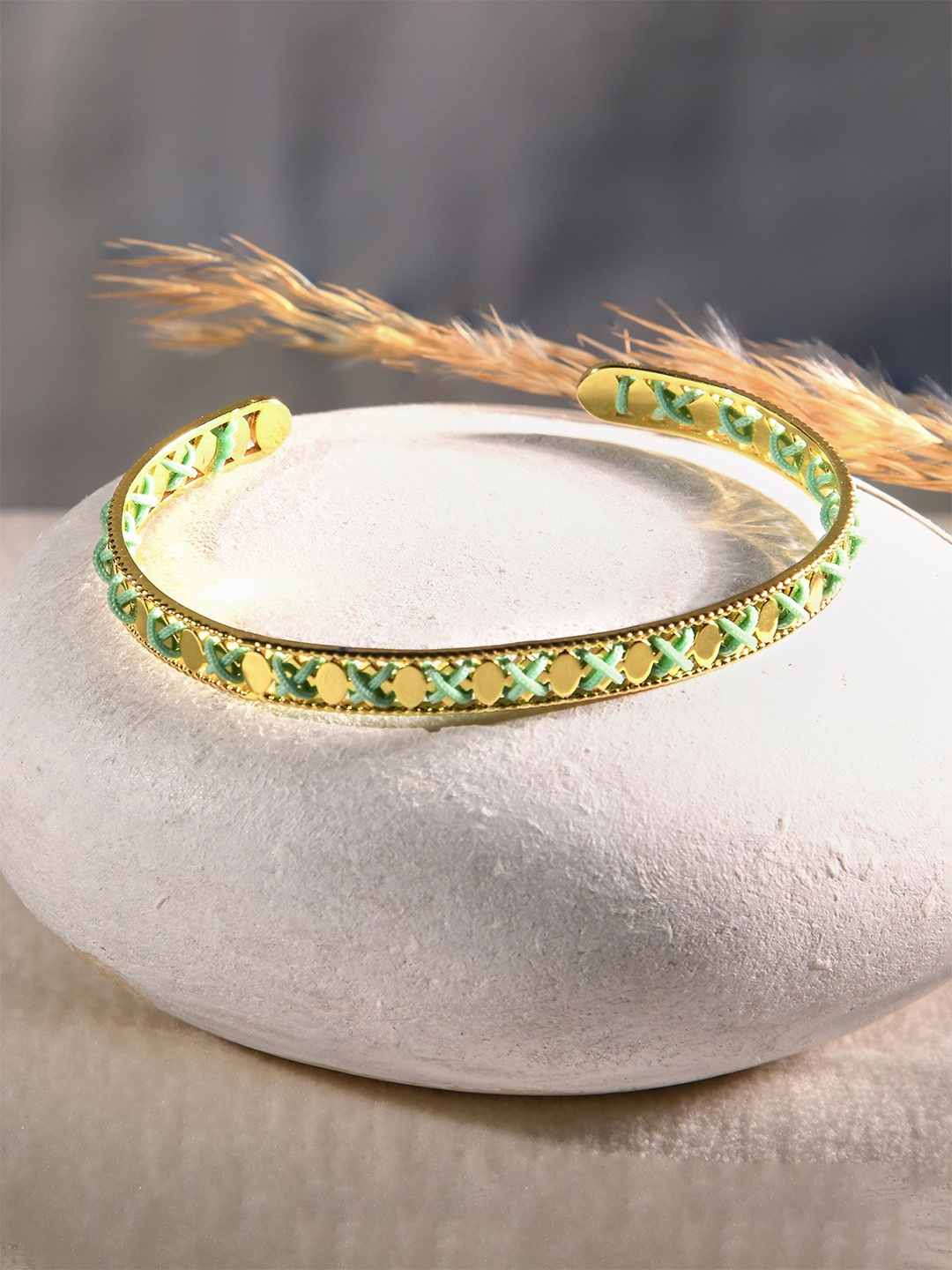 

Accessorize Gold-Plated Threaded Cuff Bracelet
