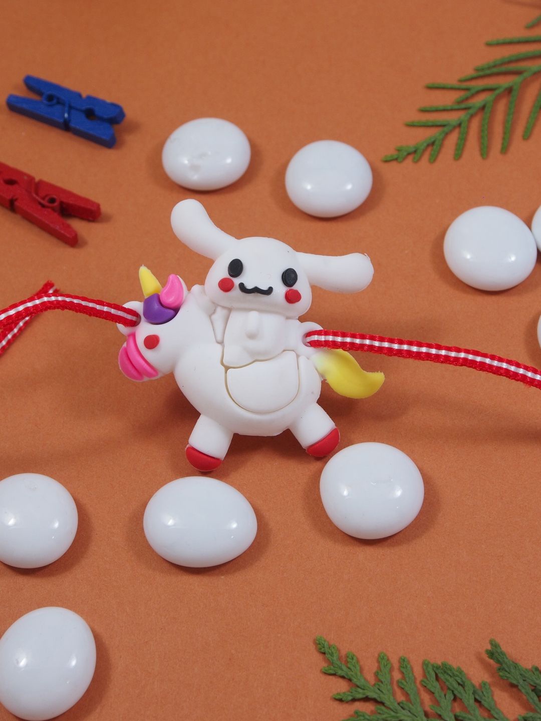 

I Jewels Boys Cartoon Thread Rakhi With Roli Chawal & Greeting Card, White