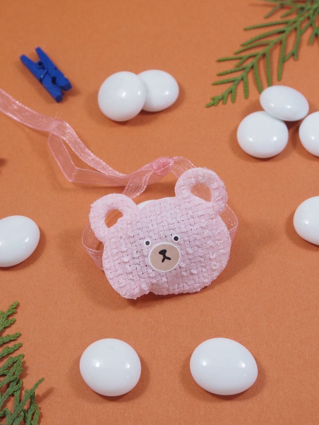 

I Jewels Boys Teddy Bear Thread Rakhi With Roli Chawal & Greeting Card, Pink