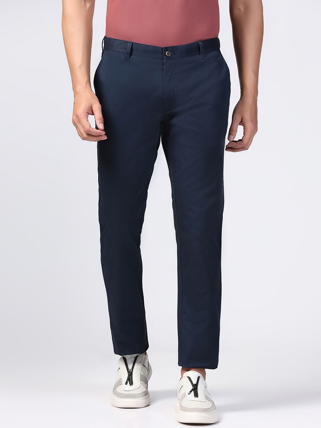 

Blackberrys Men Slim Fit Trousers, Navy blue