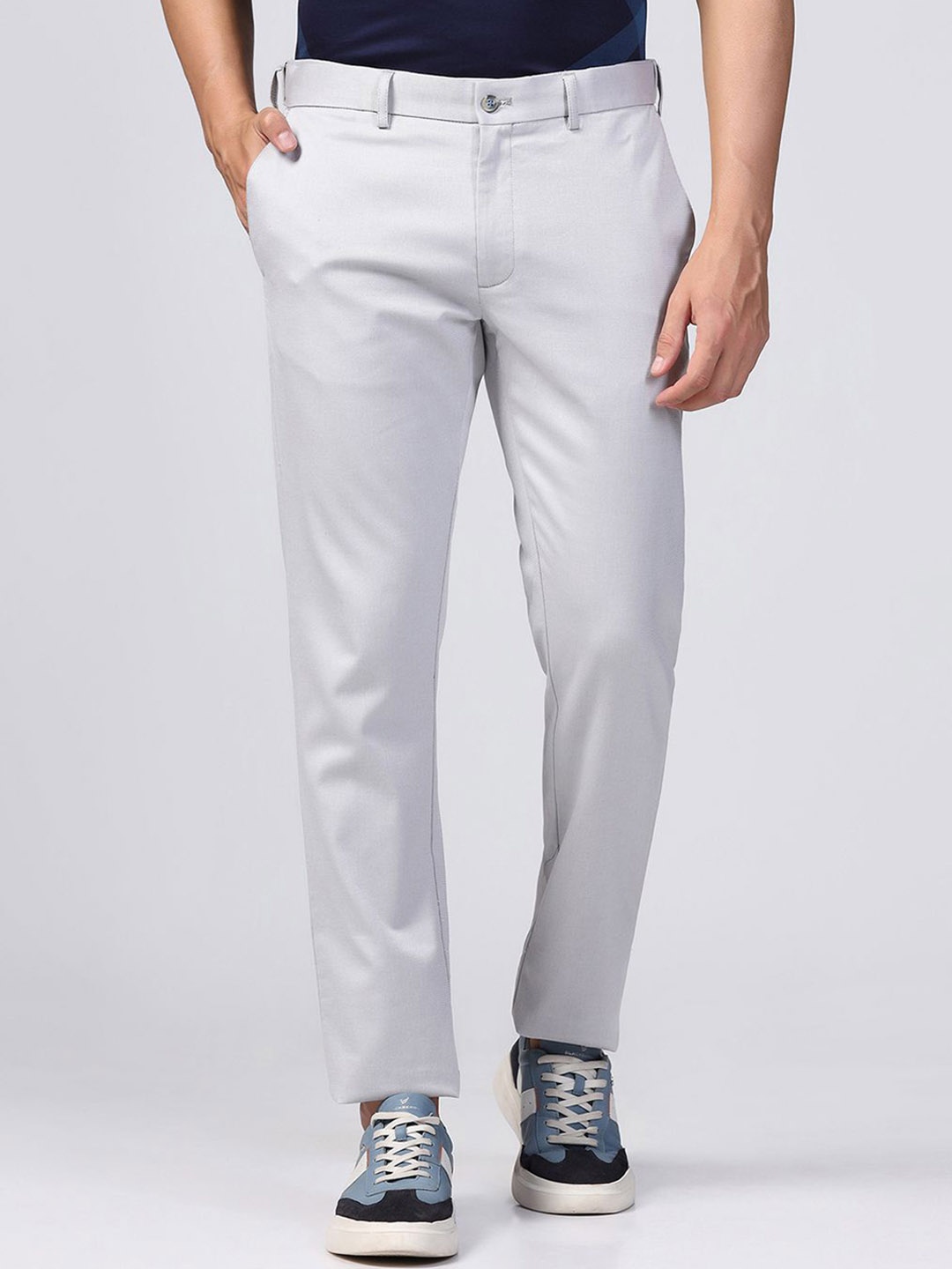 

Blackberrys Men Slim Fit Trousers, Grey