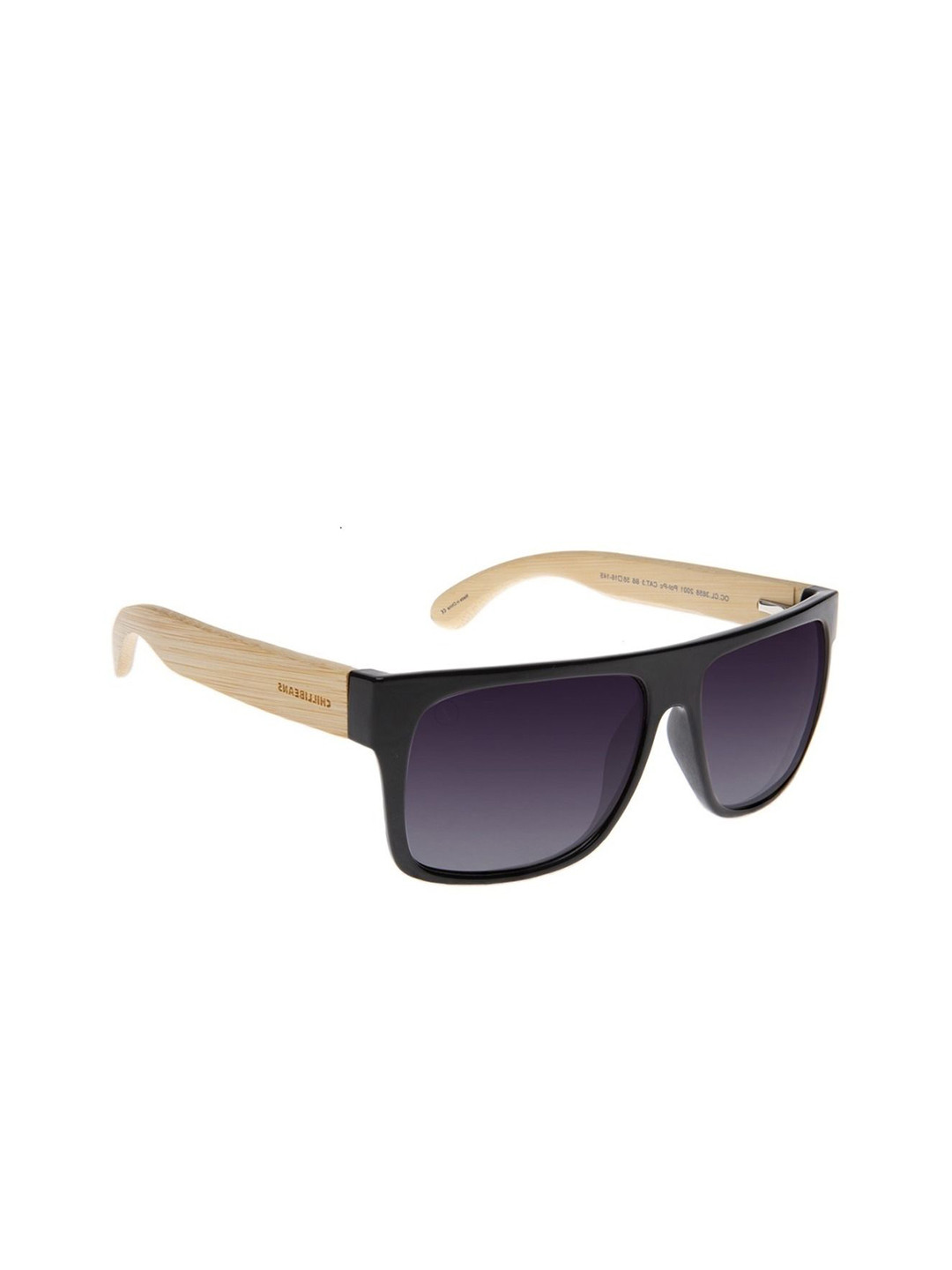 

Chilli Beans Men Square Sunglasses with UV Protected Lens OCCL36582001-Black