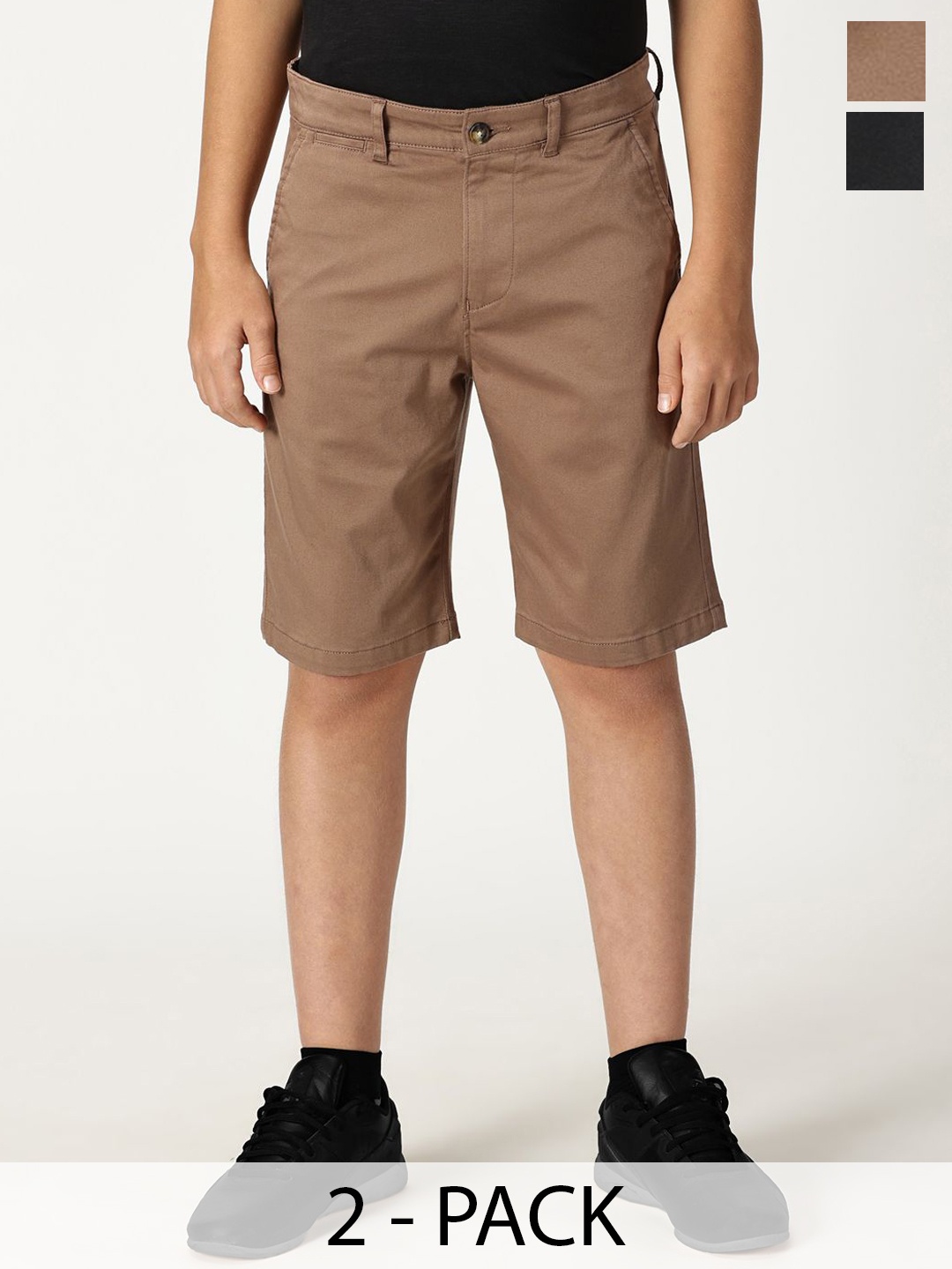 

Nautica Pack Of 2 Boys Slim Fit Chino Shorts, Brown