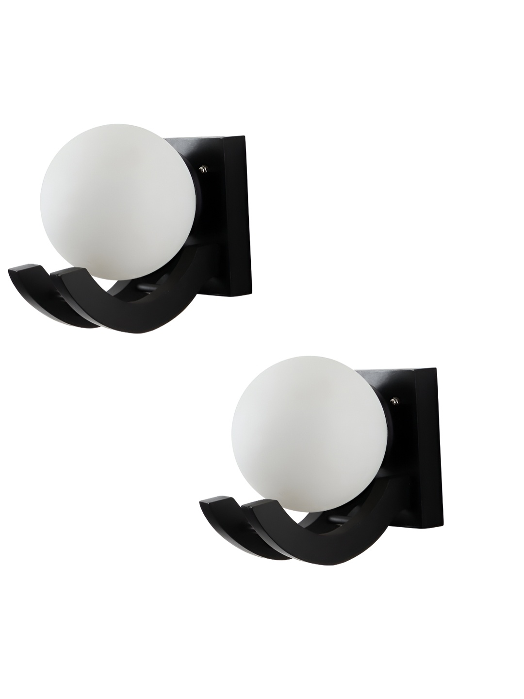 

ELIANTE Black 2 Pcs Metal Contemporary Cylinder Shaped Wall Lamp