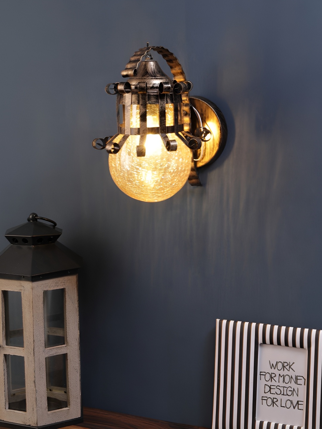 

ELIANTE Tan Metal Contemporary Cylinder Shaped Wall Lamp