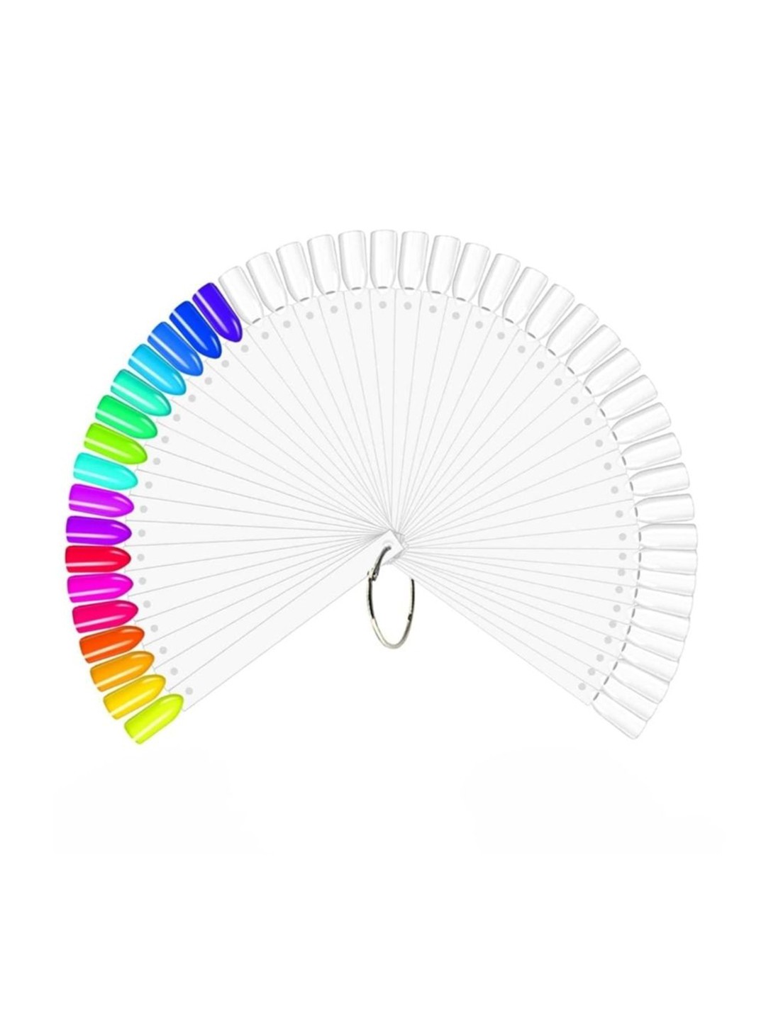 

RANORE False Display Nail Art Tips - 50-Pcs, Transparent