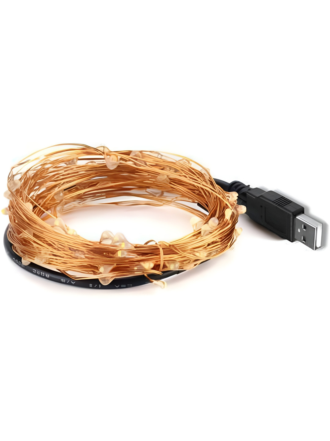 

ENORMITY Rice-Shaped String Lights, Gold