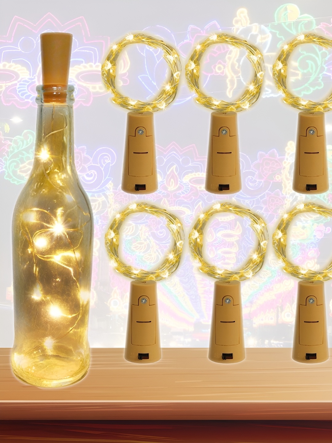 

ENORMITY Rice-Shaped String Lights, Gold