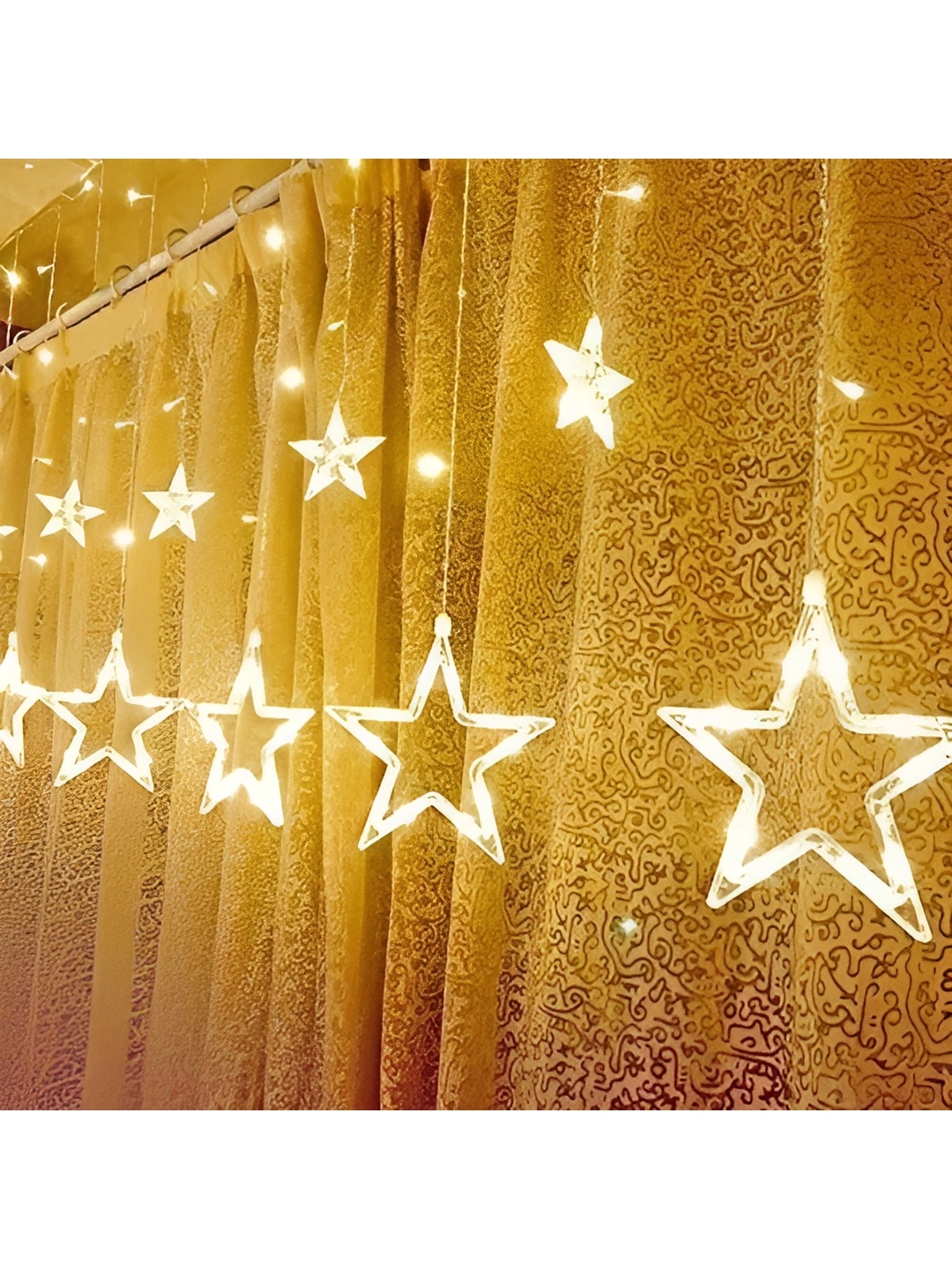 

ENORMITY Star-Shaped String Lights, Yellow