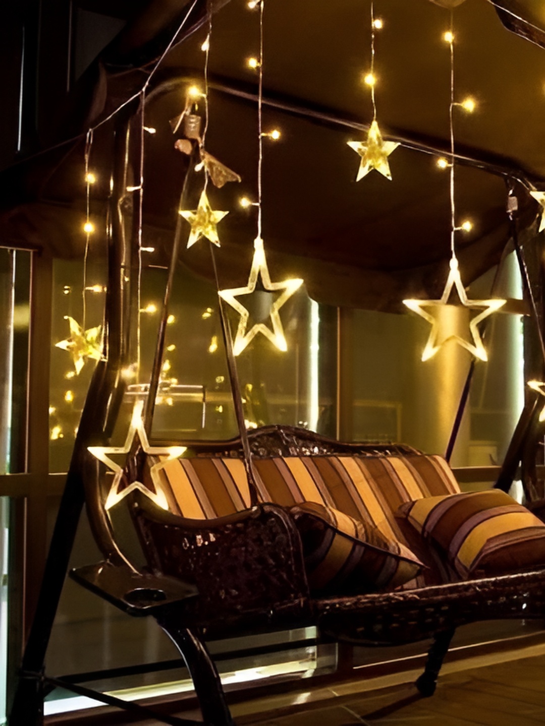 

ENORMITY Yellow Star Shaped LED String Lights