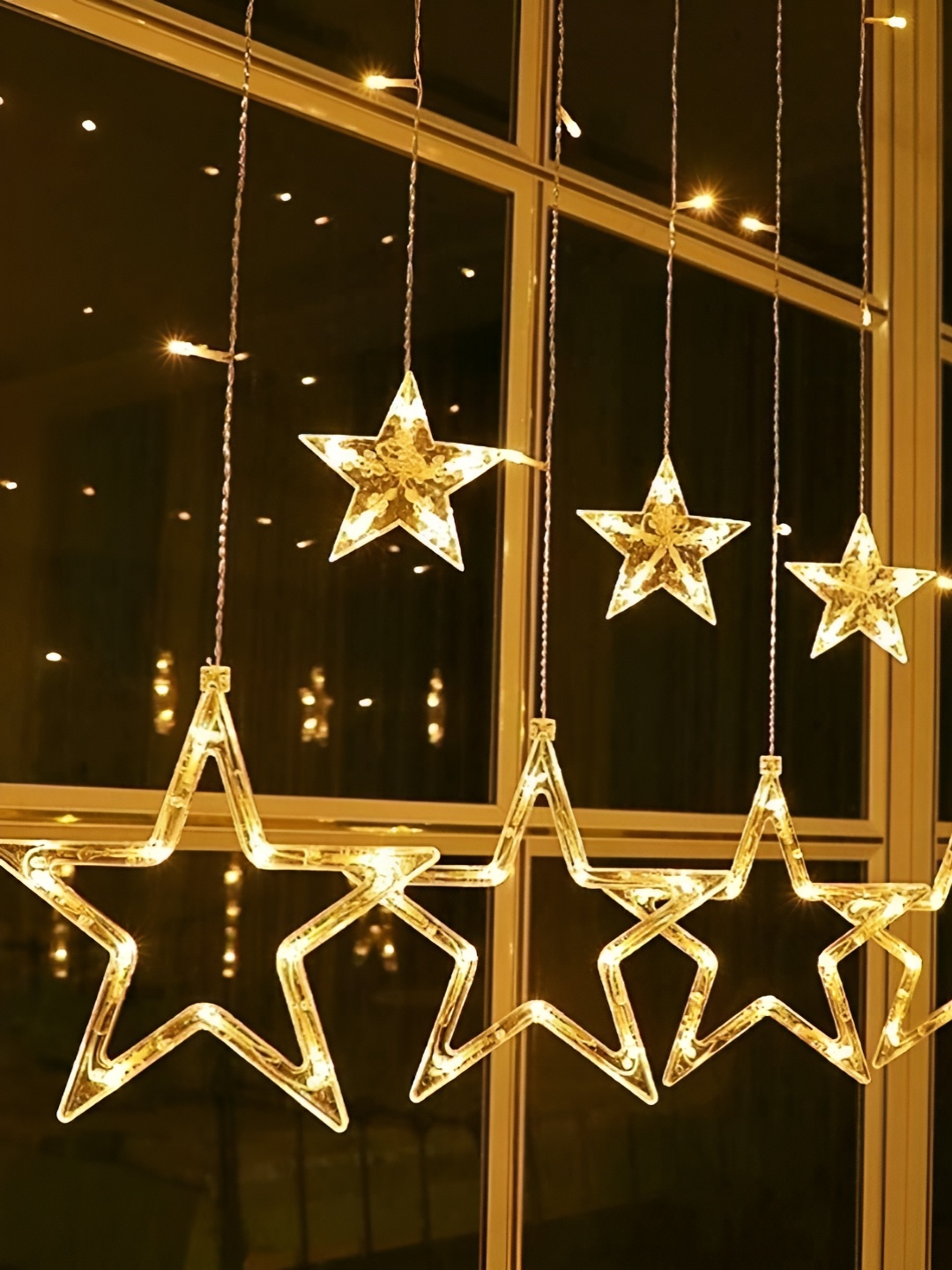 

ENORMITY Yellow Star Shaped String Lights