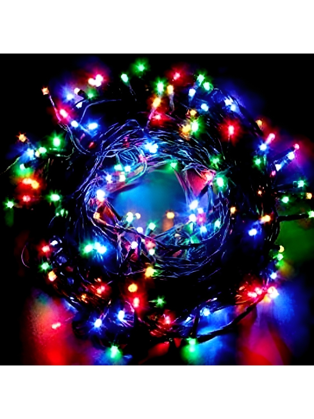 

ENORMITY Black & Red Rice Shaped String Lights