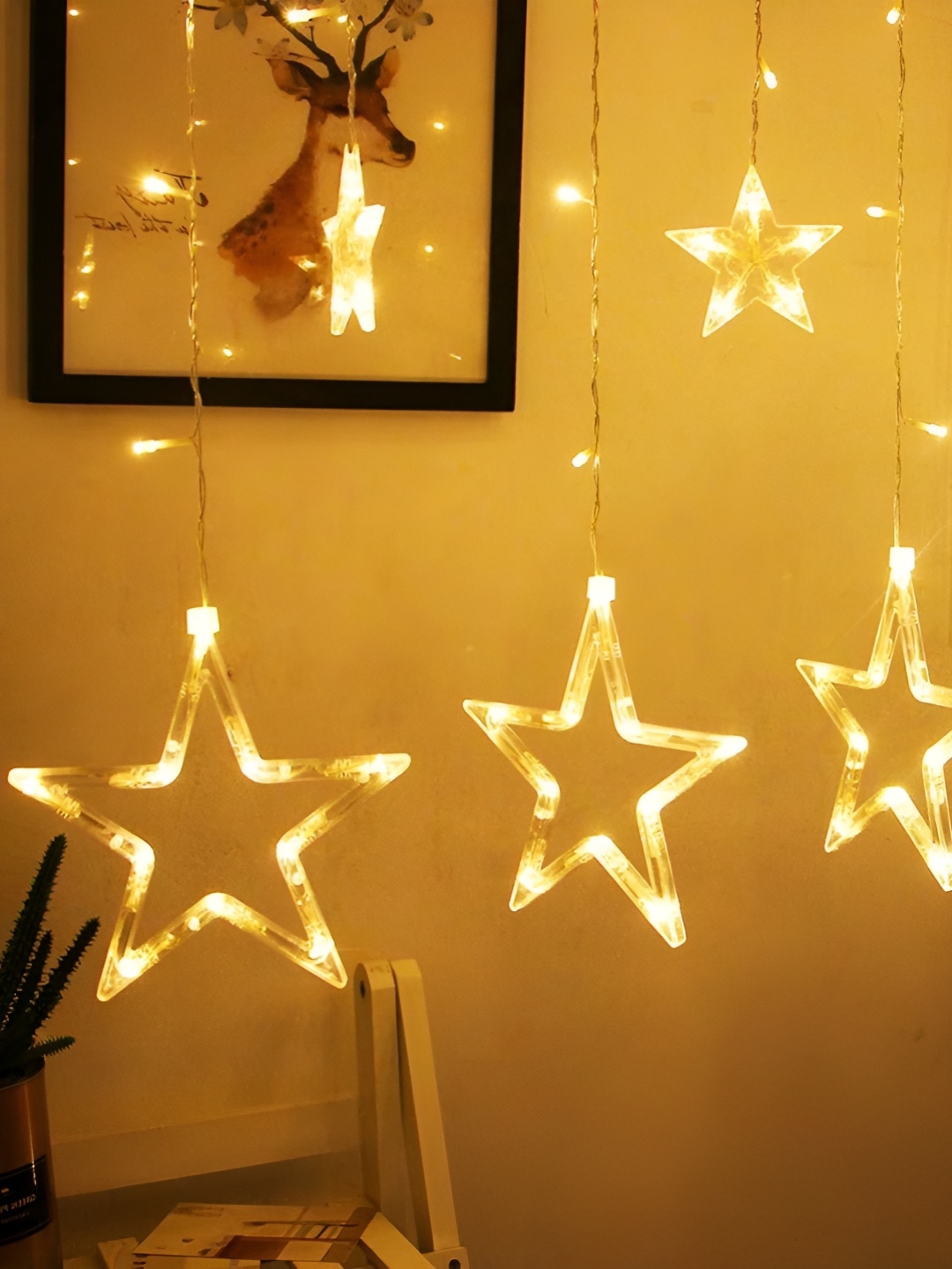 

ENORMITY White Star Shaped LED String Lights