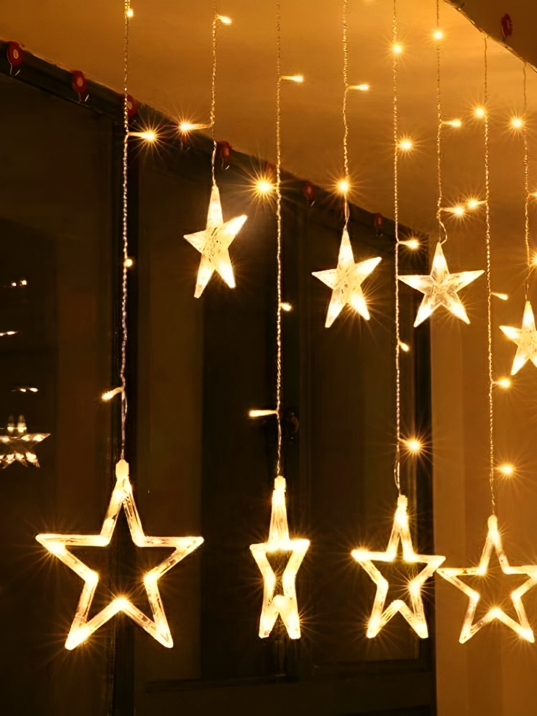 

ENORMITY Golden Yellow Star Shaped LED String Lights