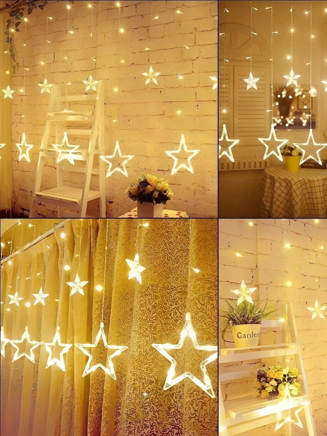 

ENORMITY Yellow Star Shape String Lights