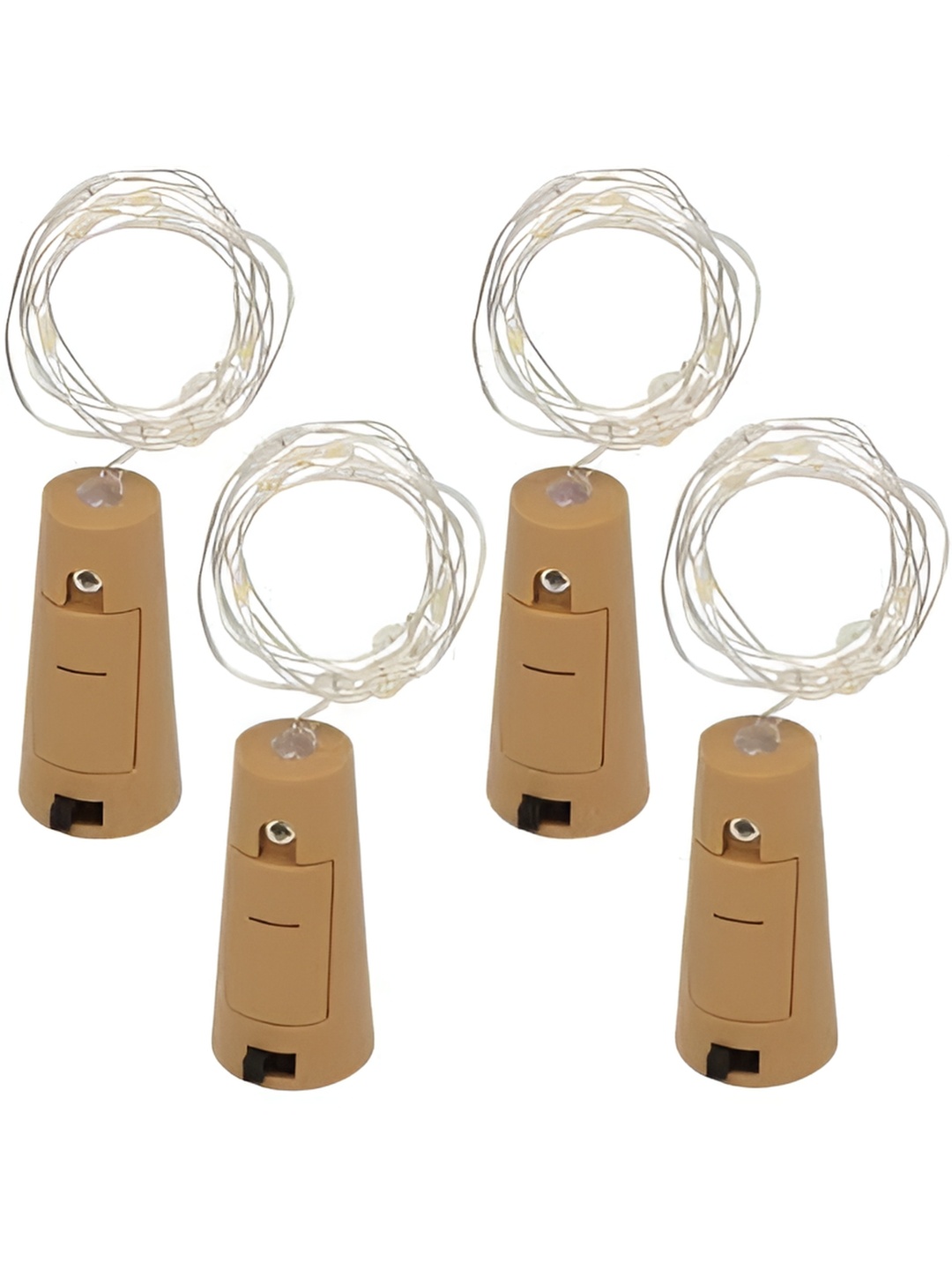 

ENORMITY Yellow 4 Pieces Cylindrical Shape String Lights