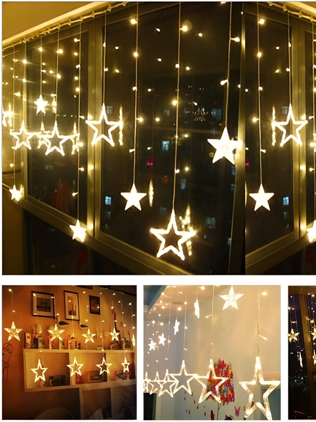 

ENORMITY Yellow Star Shape String Lights