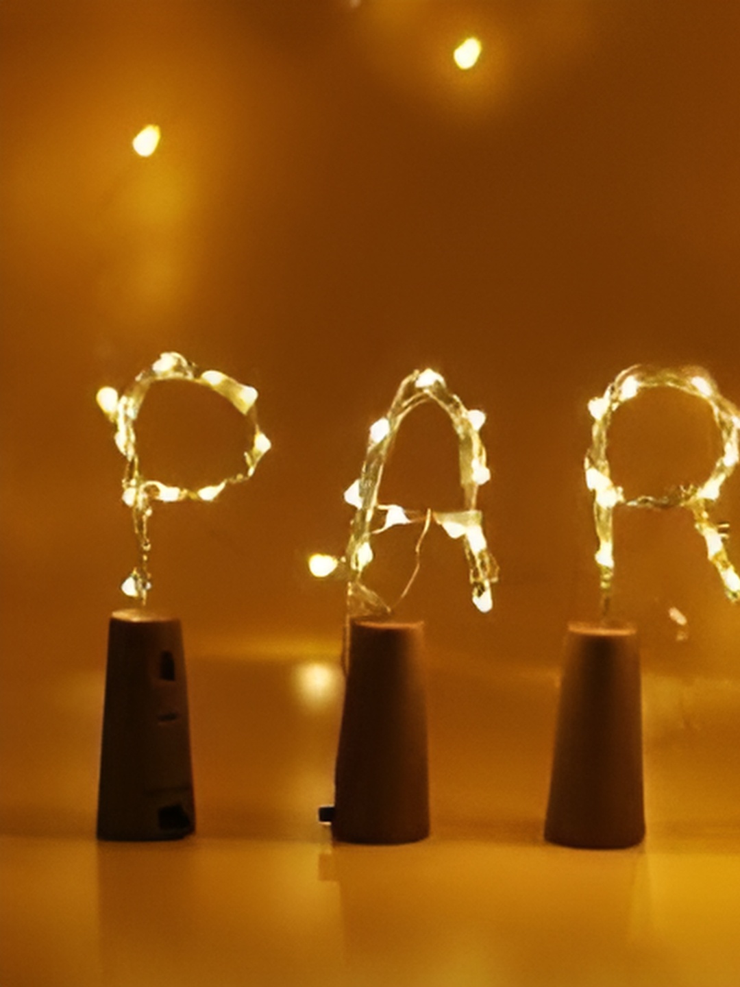 

ENORMITY Yellow 5 Pcs Rice Shape String Lights