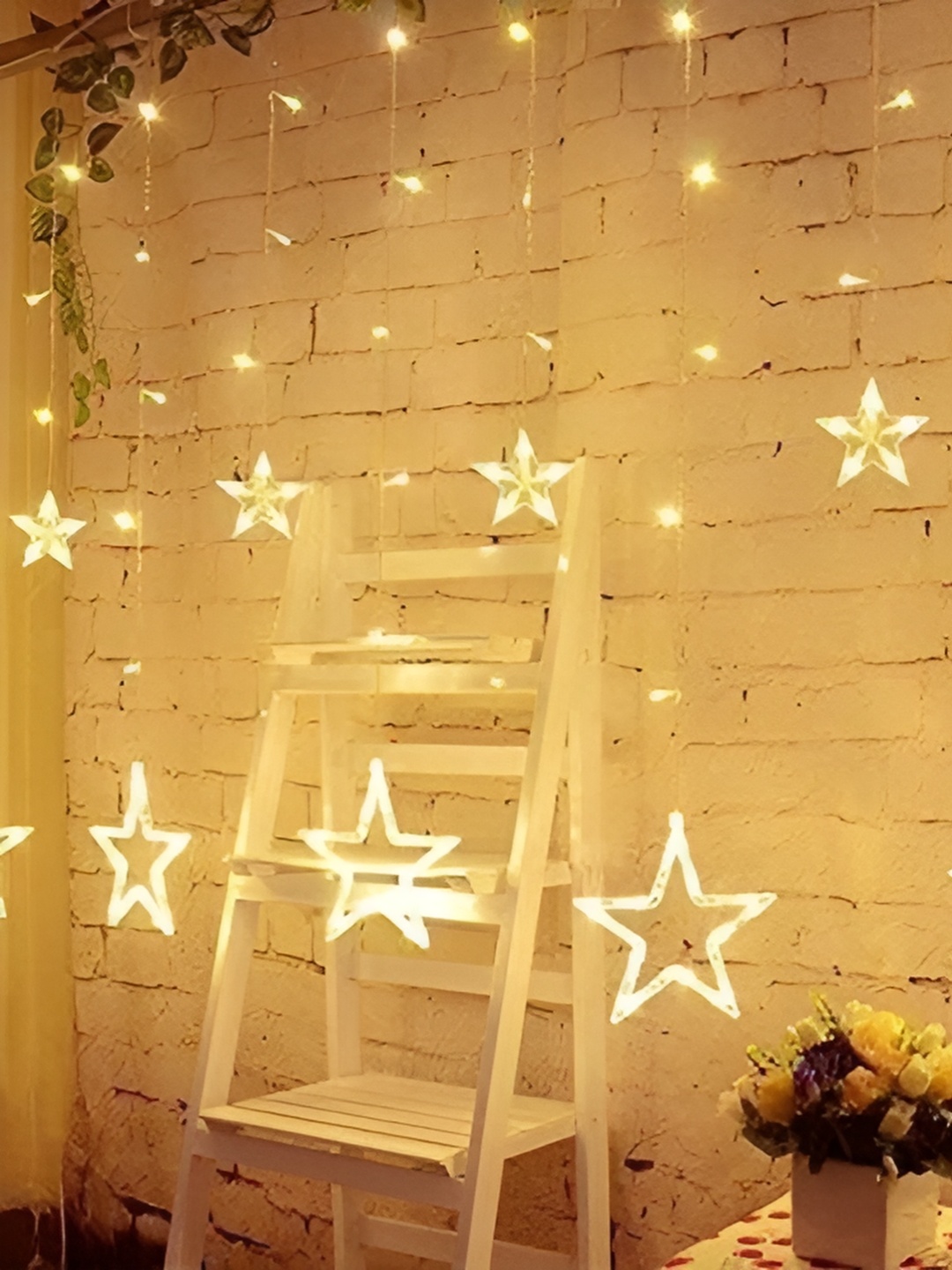 

ENORMITY Yellow Star Shaped LED String Lights
