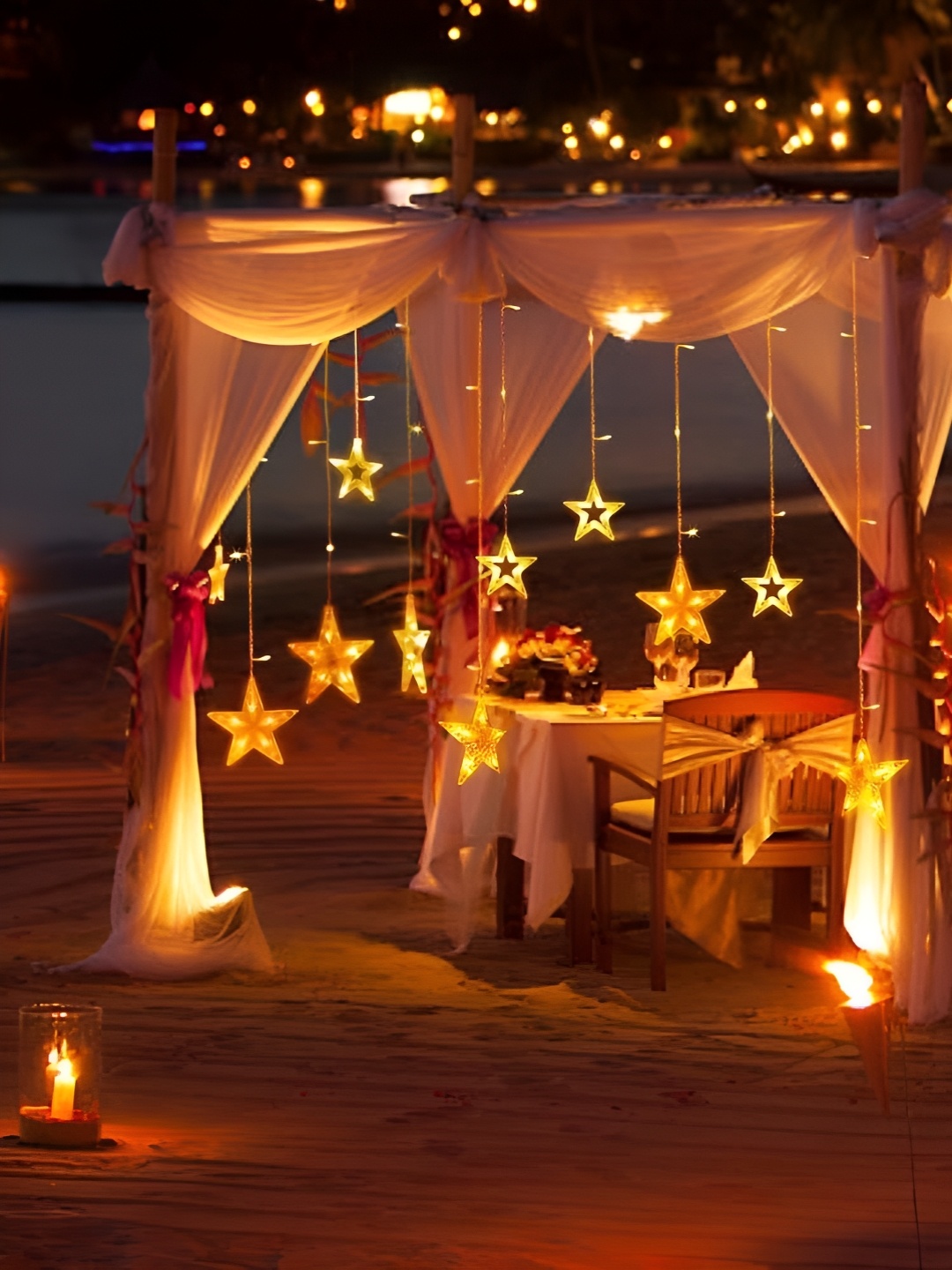 

ENORMITY Yellow & White Star Shaped LED String Lights