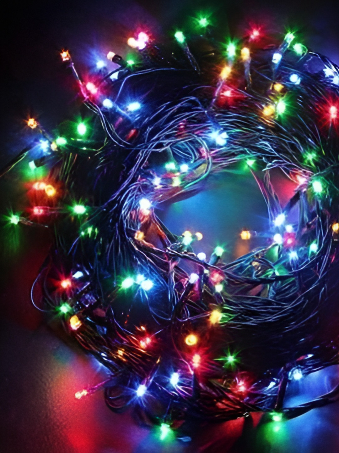 

ENORMITY Black & Blue Rice Shape LED String Lights