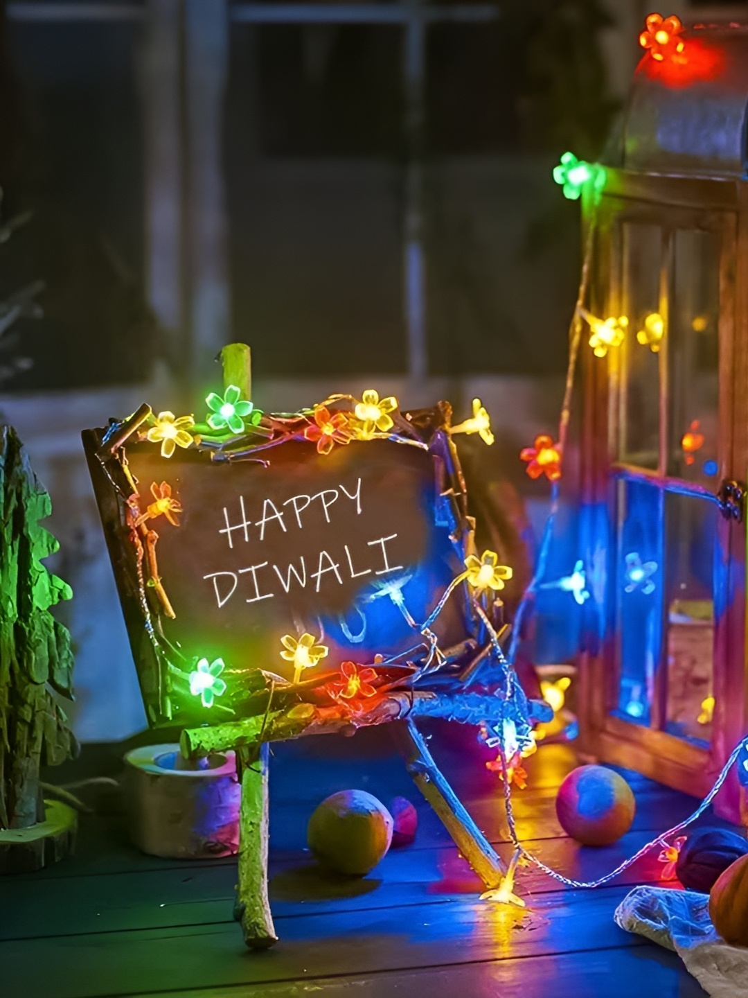 ENORMITY Blue & Yellow LED String Lights
