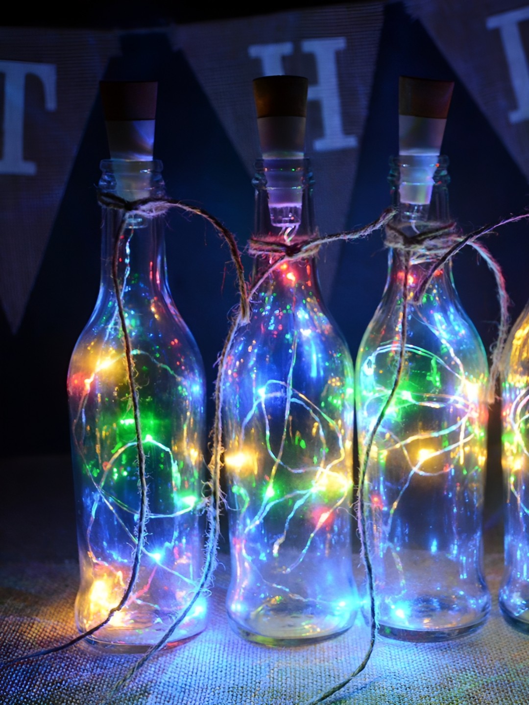 

ENORMITY Yellow & Blue Rice Shape LED String Lights