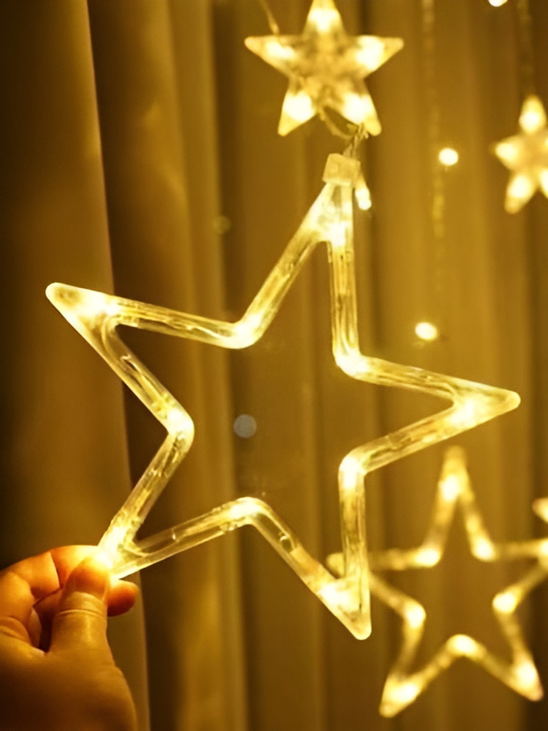 

ENORMITY Yellow & White Waterproof Star String Lights