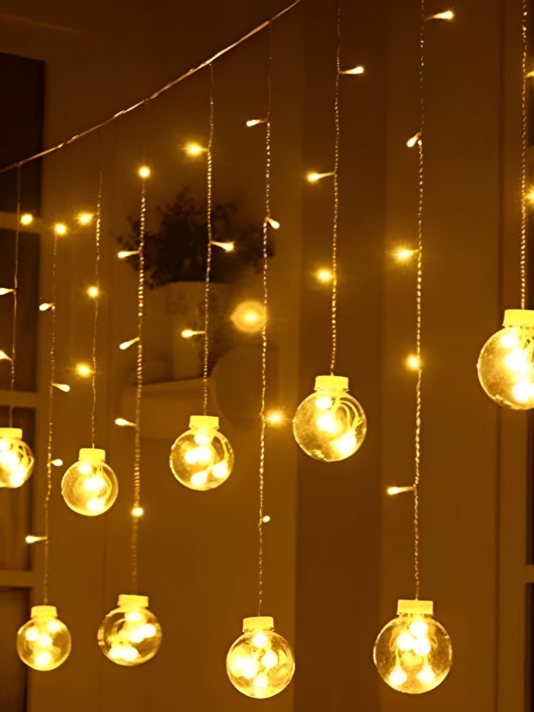 

ENORMITY Yellow Ball Shaped LED String Lights