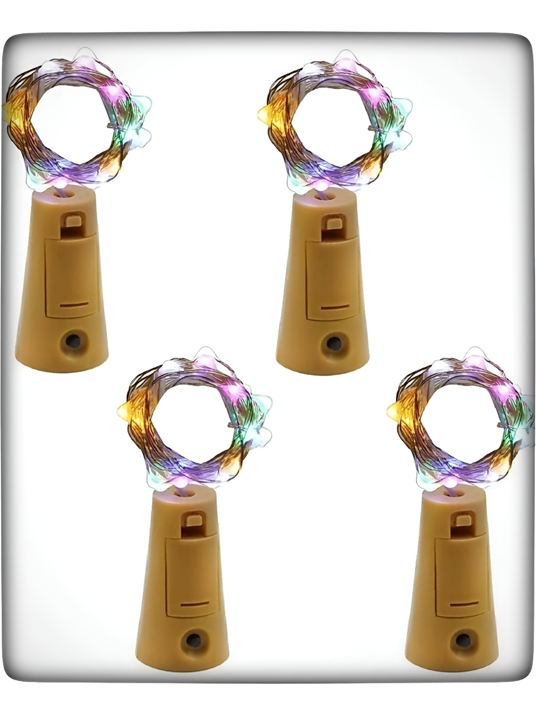 

ENORMITY Yellow & Pink 4 Pieces Waterproof String Lights