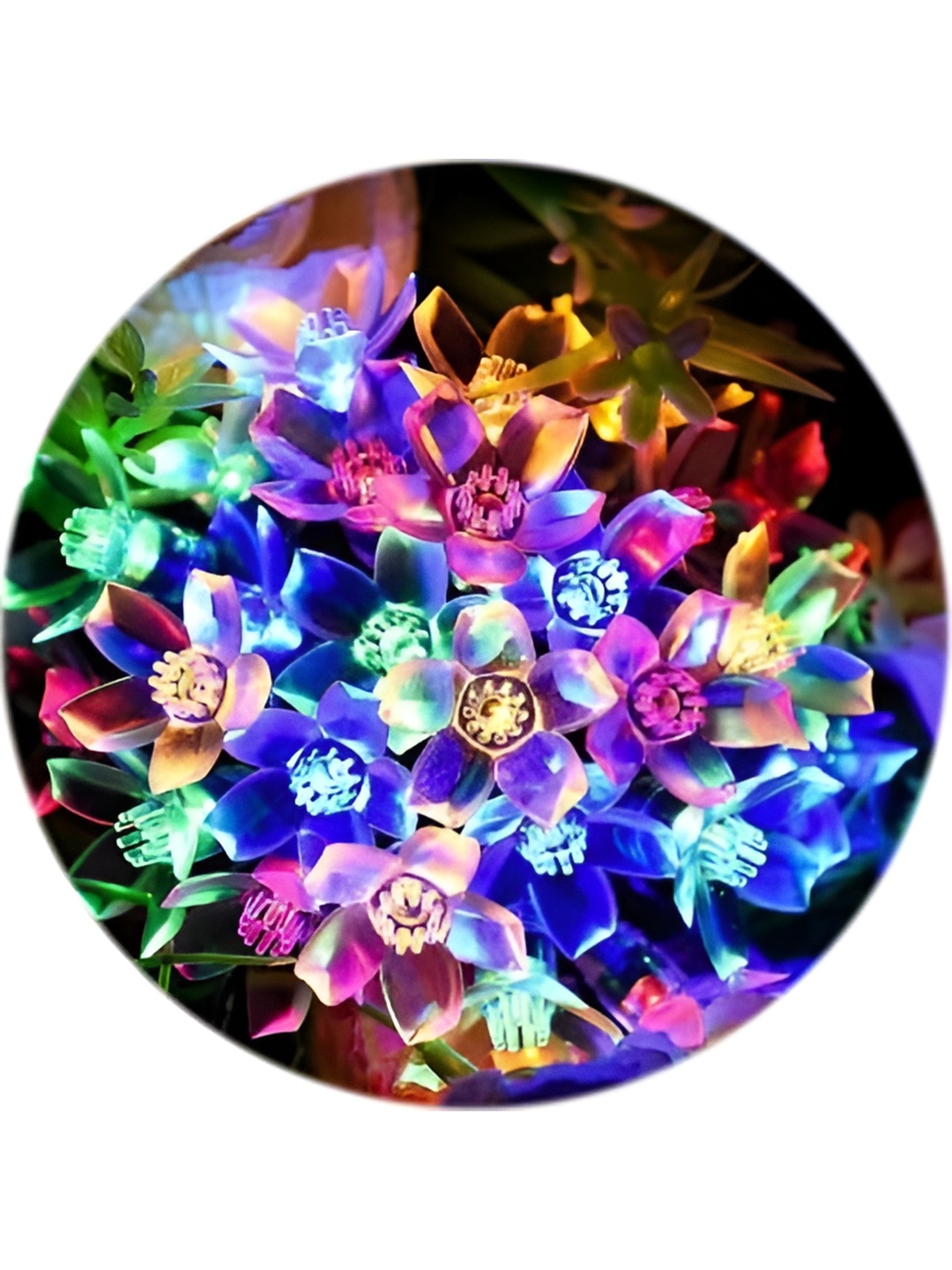 ENORMITY Blue & Yellow Flower 14 LED String Lights