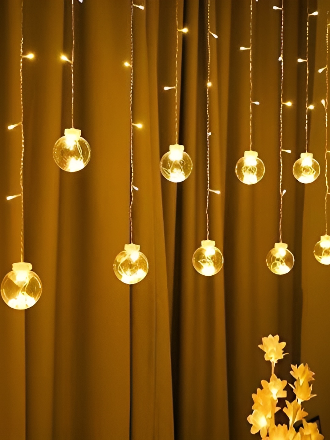 

ENORMITY Yellow Ball Shaped LED String Lights