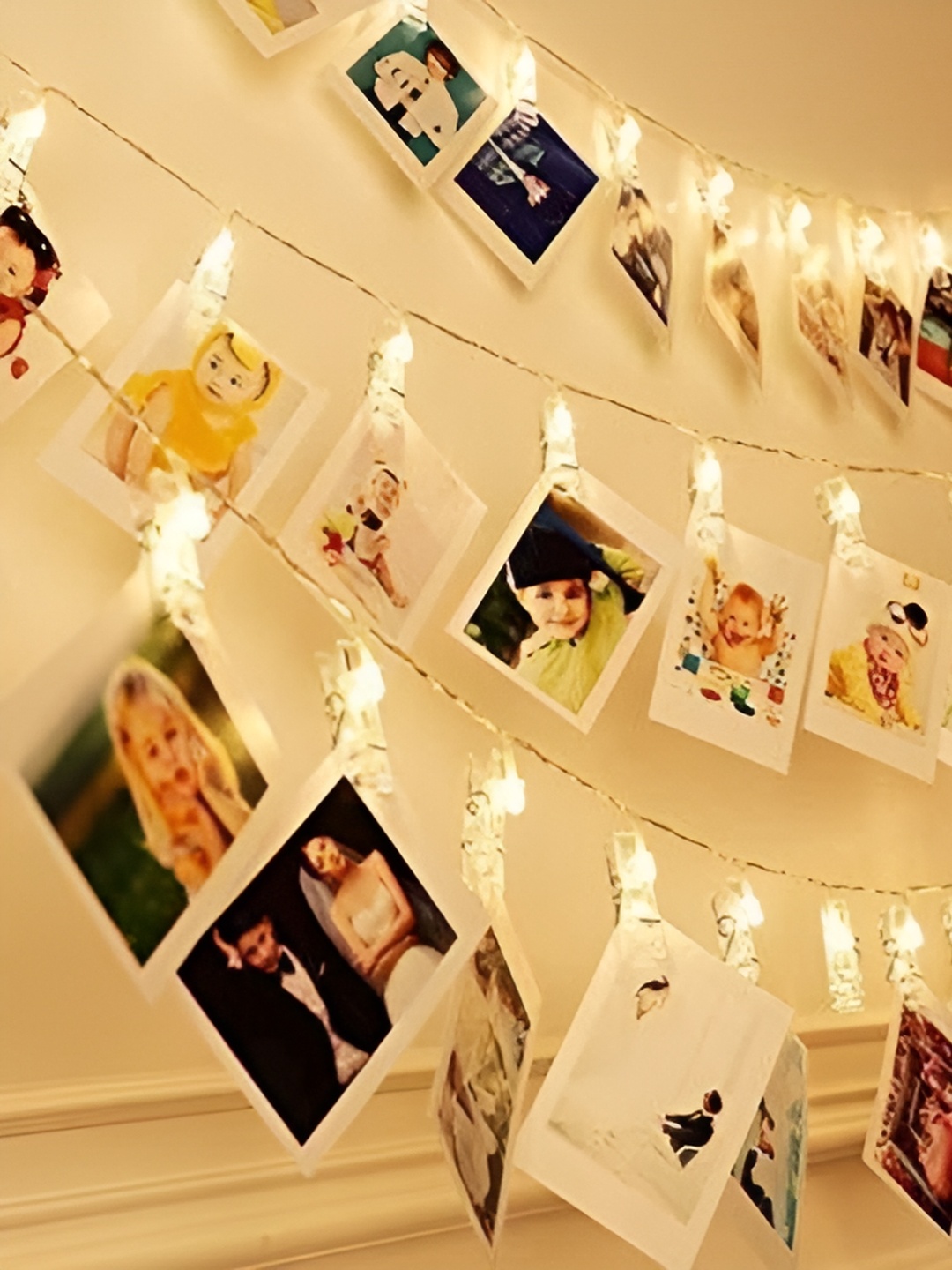 

ENORMITY Yellow & White Waterproof Photo Clip String Lights