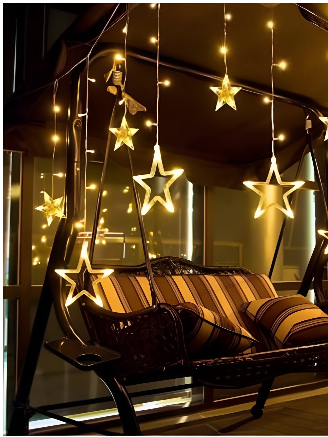

ENORMITY Yellow 12 Star Shaped LED String Lights