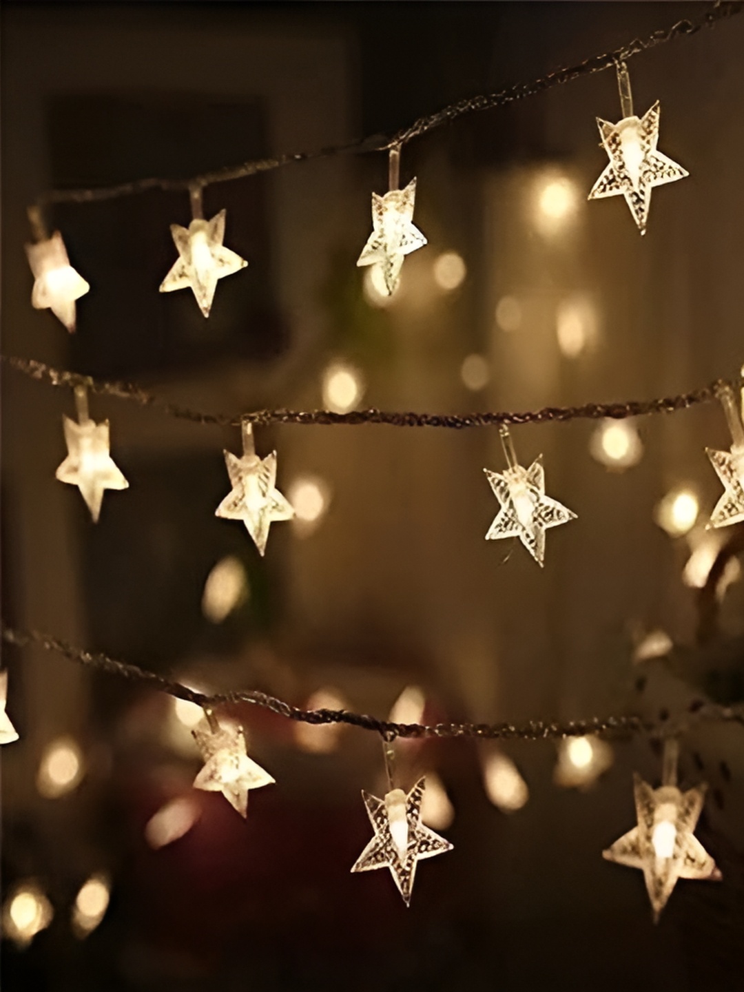 

ENORMITY Yellow Star Shaped LED String Lights