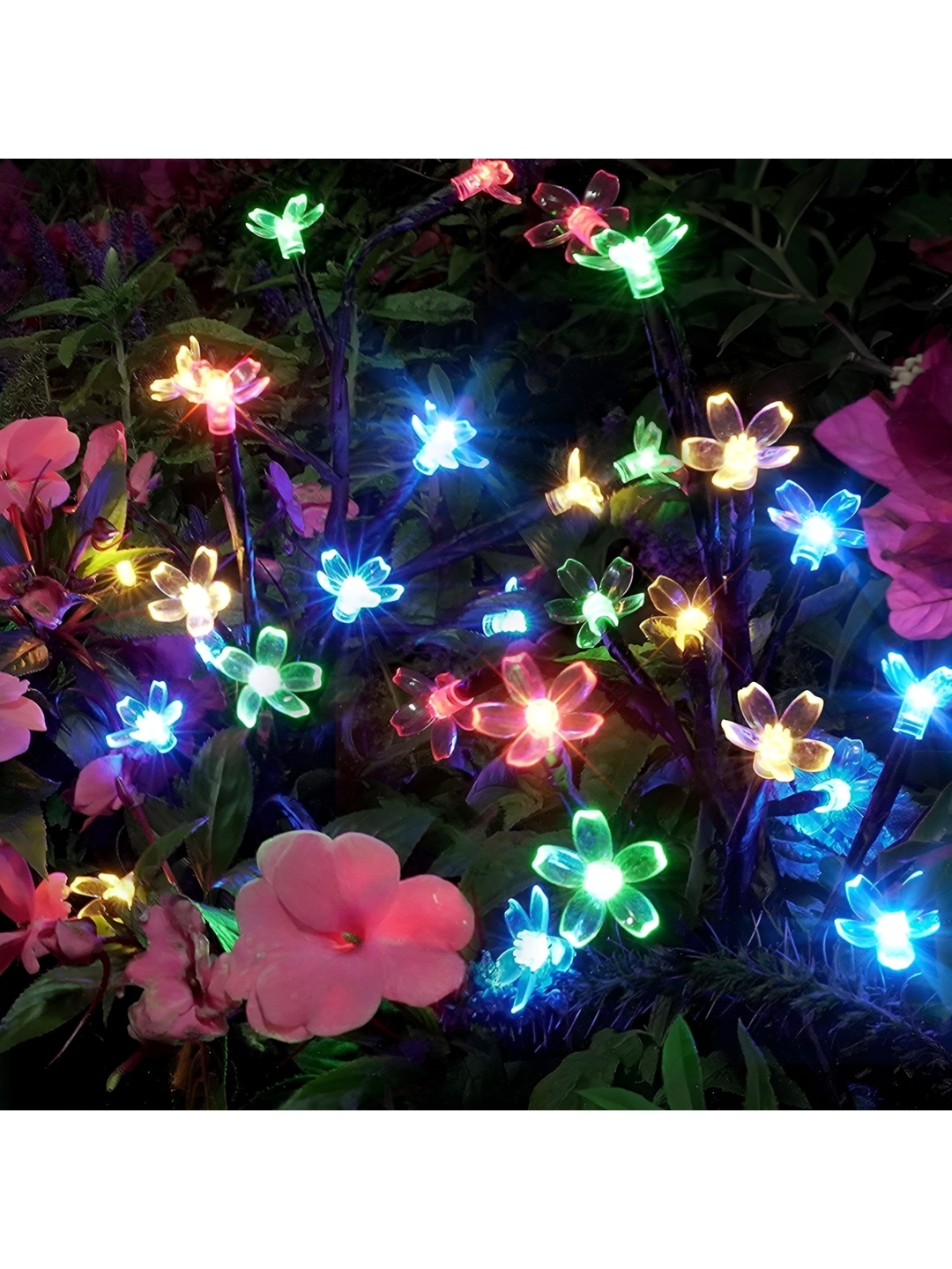 

ENORMITY Blue & Yellow 16 Flower Shaped LED String Lights