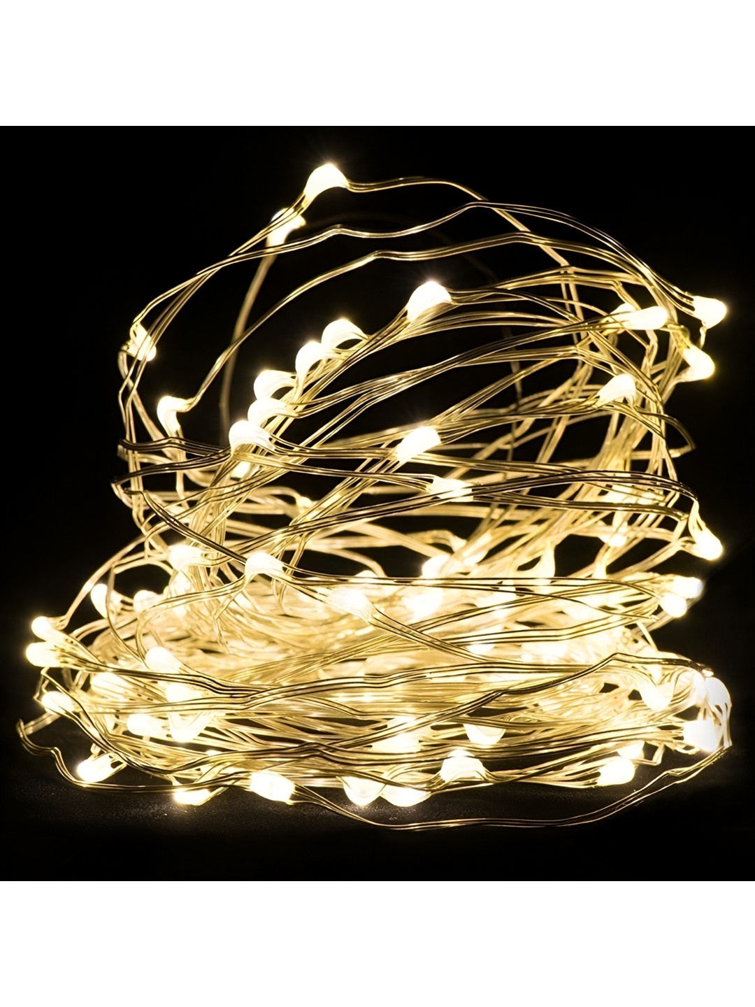 

ENORMITY Yellow Rice Shape LED String Lights