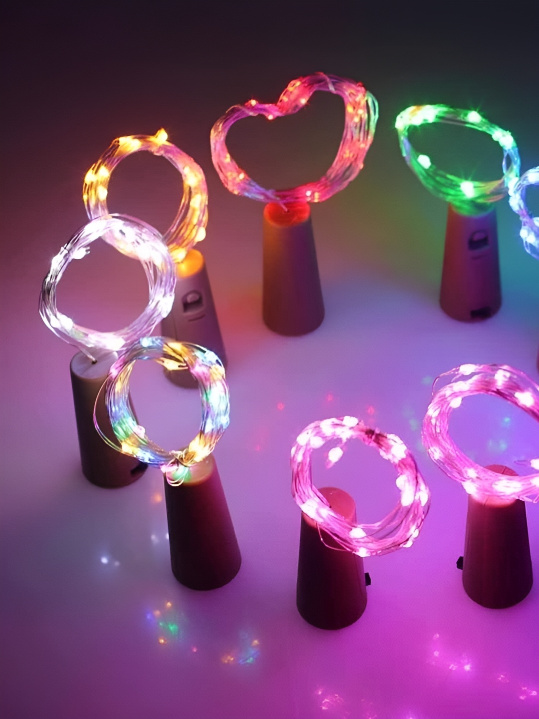 

ENORMITY Yellow & Blue 21 Pcs Tear Drop LED String Lights