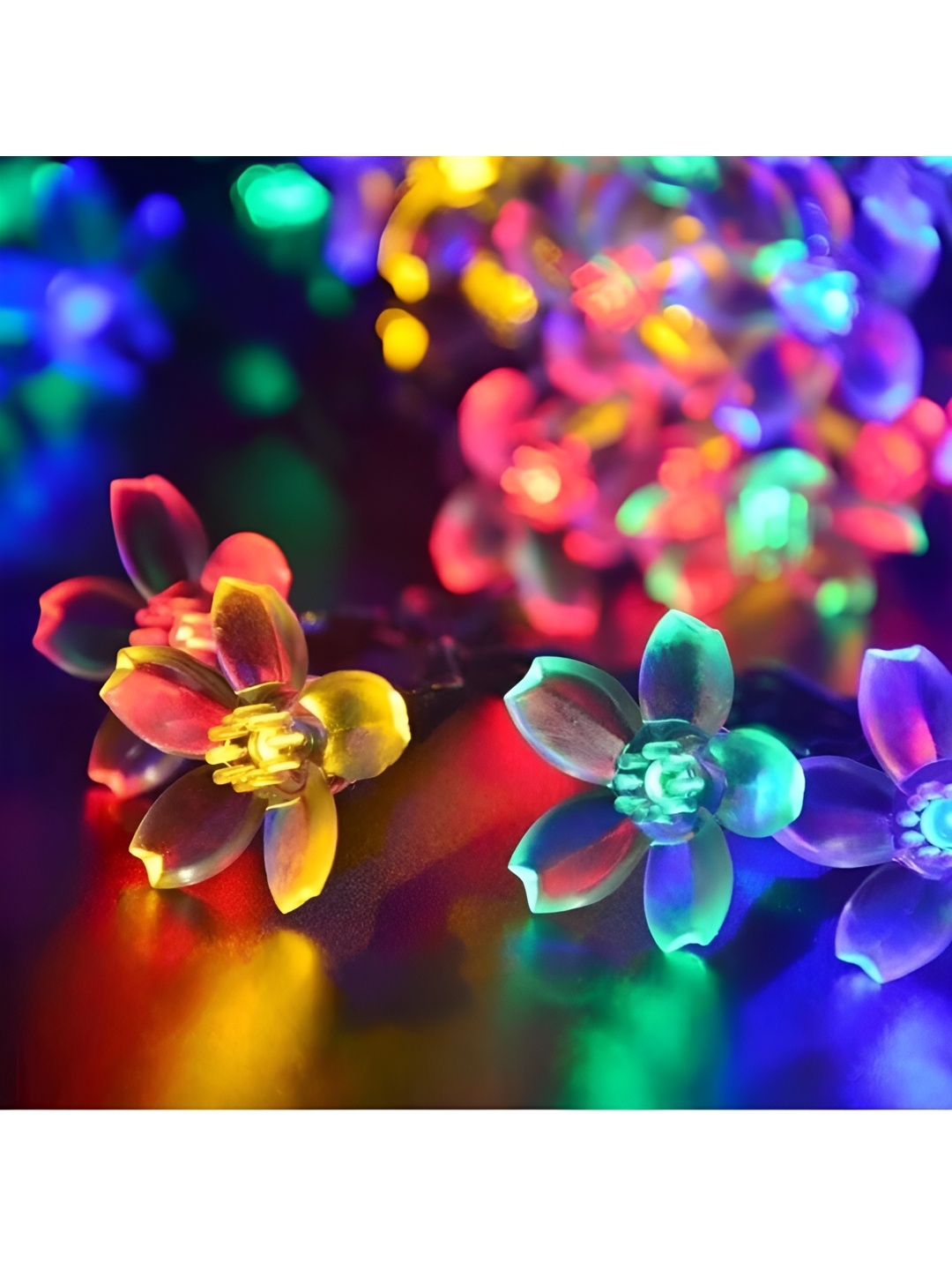 

ENORMITY Blue & Yellow Flower LED String Lights