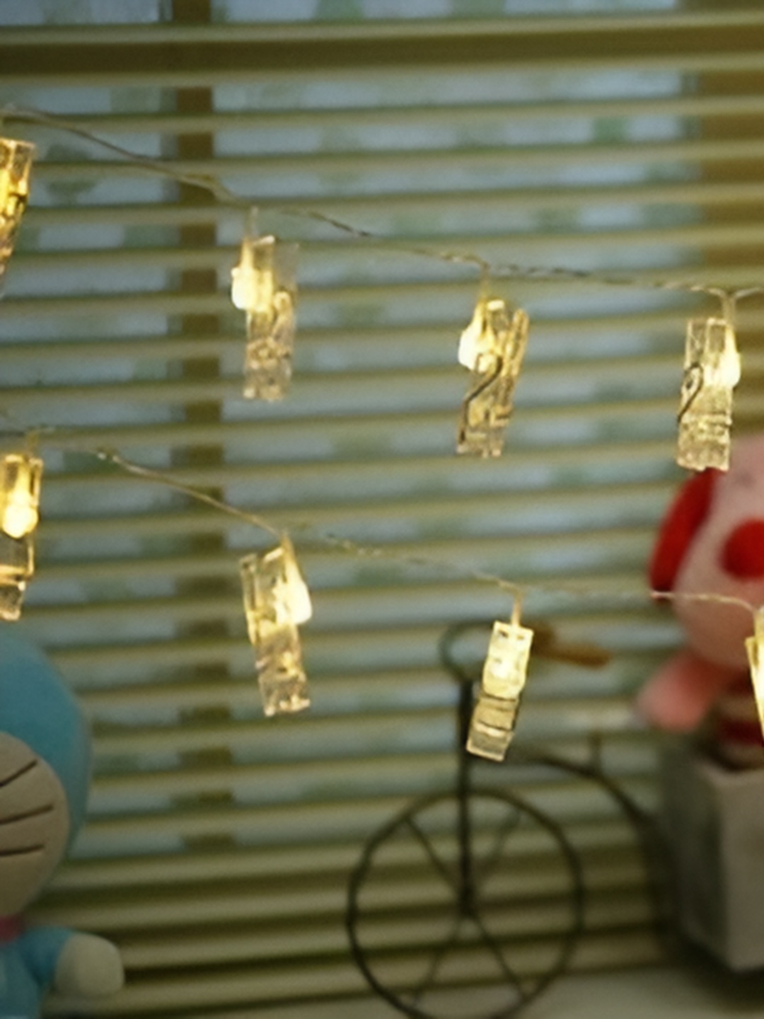 

ENORMITY Yellow 20 Pieces Photo Clip LED String Lights