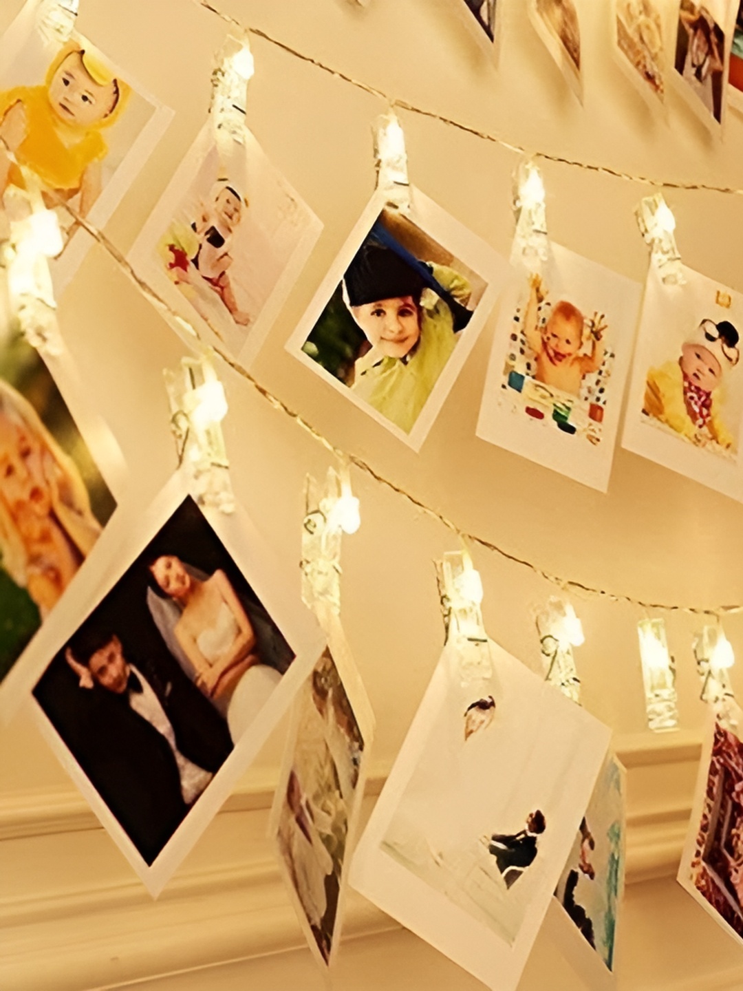 

ENORMITY White Photo Clip Shape String Lights